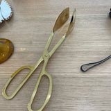 Gold Serving Tongs