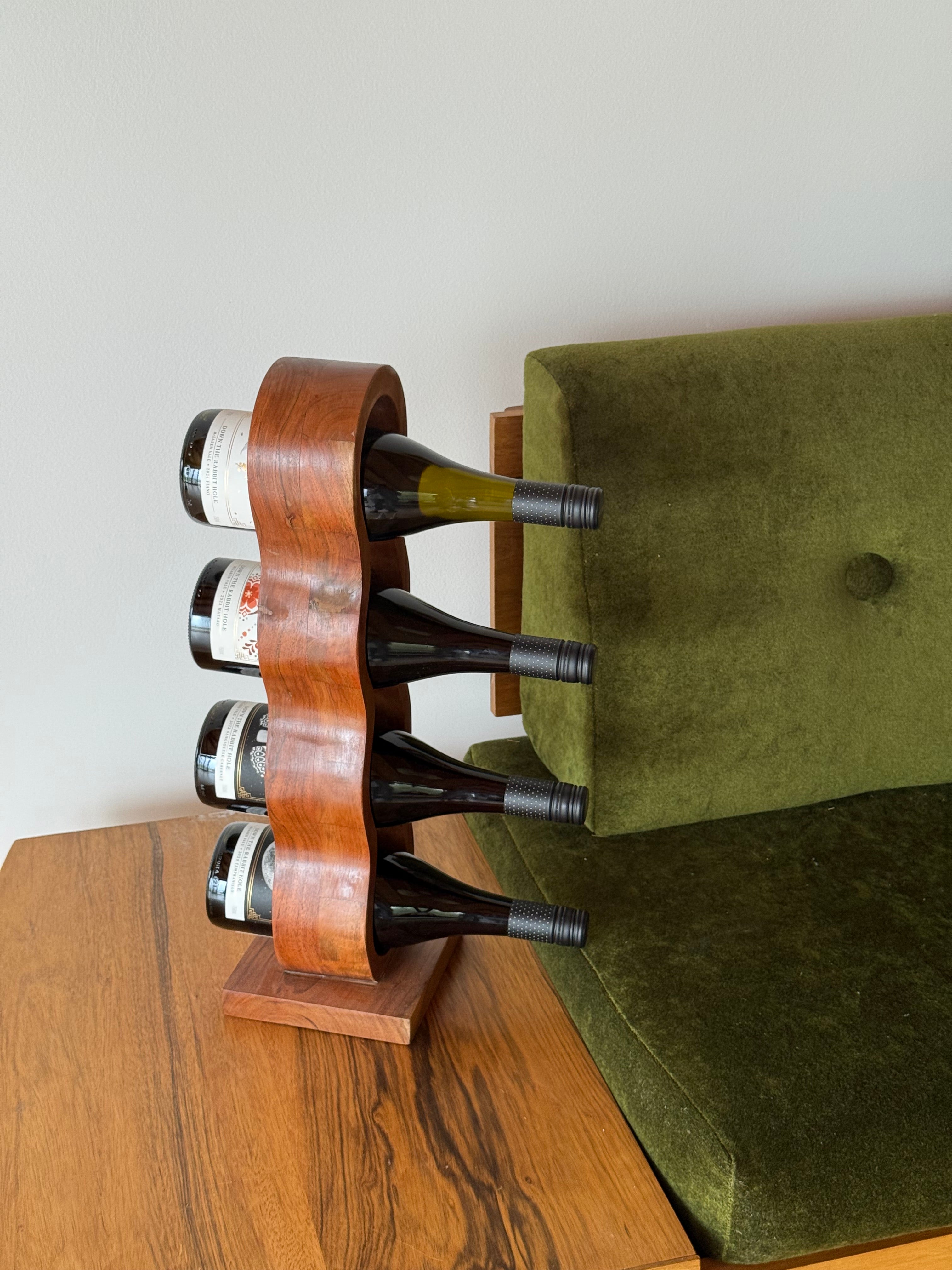 Down the Rabbit Hole Wine in wine holder