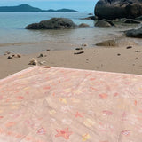 Turquoise Lane x Wandering Folk - Seashell picnic rug